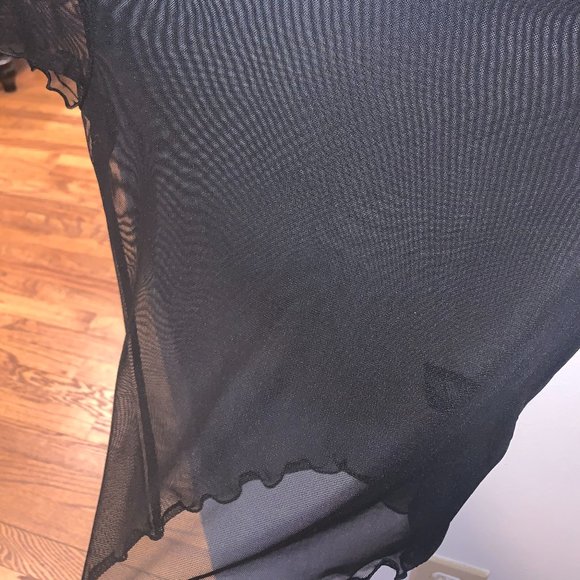 Urban Outfitters Sheer Black Top (Size: XS) - Picture 3 of 4